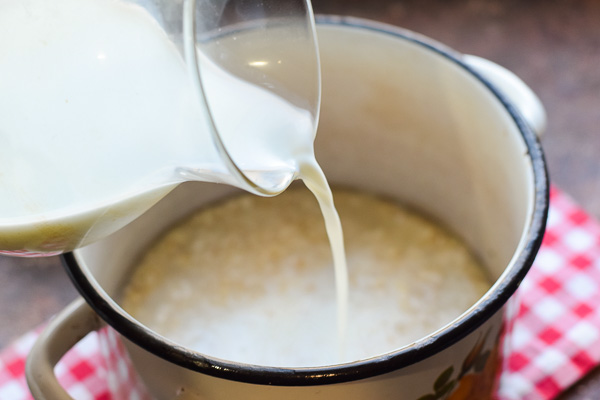 жидкая овсяная каша на молоке и воде рецепт фото 4